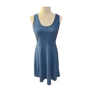 STYLEWORD Swing Tank Midi Dress Blue Medium NWT